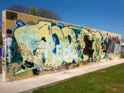 Click to view image Graffiti wall